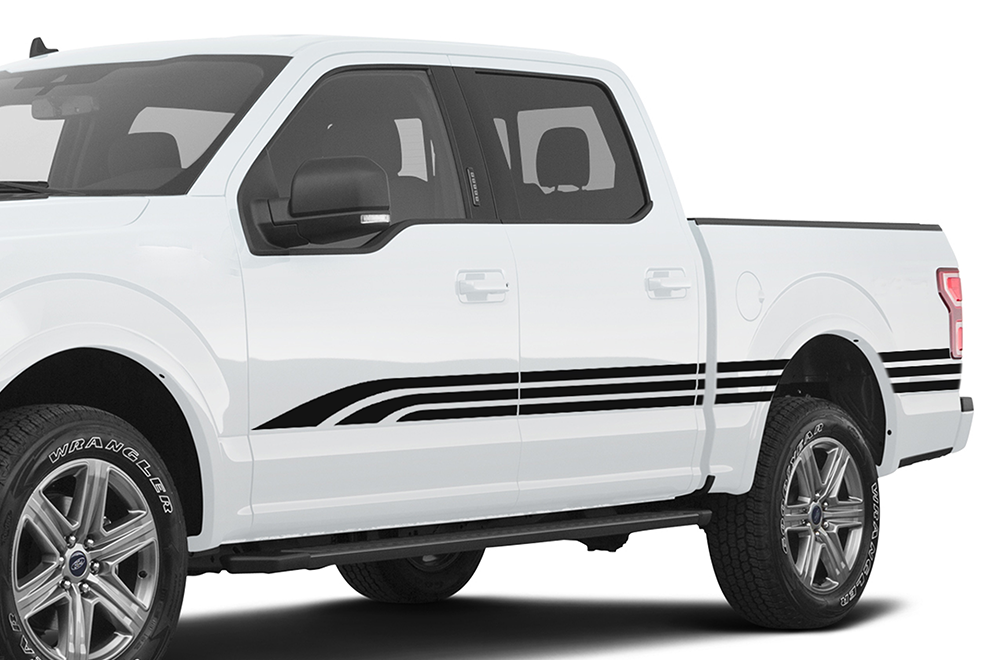 Ford F150 Stripes Retro Decals Graphics Compatible With Ford F150