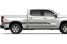 Load image into Gallery viewer, Old School Side Stripes Graphics Vinyl Decals Compatible with Chevrolet Silverado 1500 Crew Cab