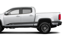 Load image into Gallery viewer, Old School Stripes Graphics Vinyl Decals Compatible with Chevrolet Colorado Crew Cab