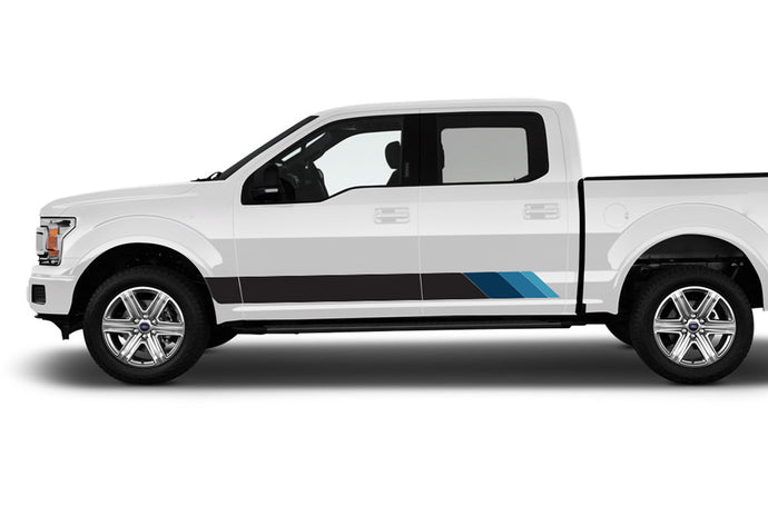 Old School Stripes Graphics Decals Combatable With Ford F150
