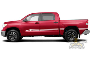 Old School Graphics Kit Vinyl Decal Compatible with Toyota Tundra Crewmax