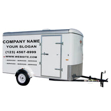 Load image into Gallery viewer, Vinyl Lettering, Graphics, Decals For 5&#39; x 8&#39; Enclosed Trailer