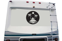 Load image into Gallery viewer, Palm Trees Island Decals, Graphics For RV, Trailer, Camper