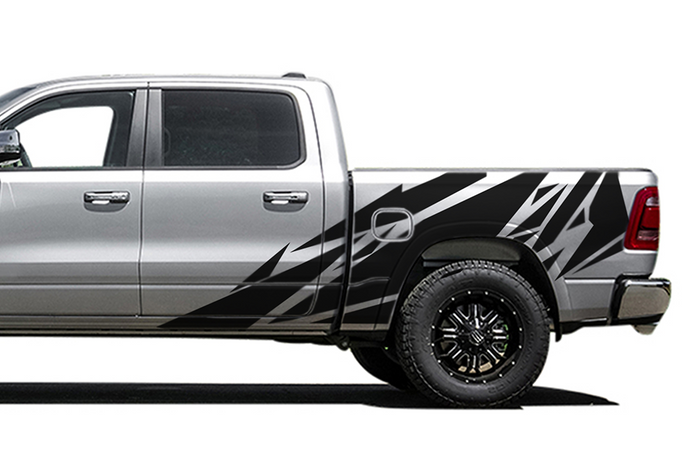 Pattern Graphics Kit Vinyl Decal Compatible with Dodge Ram Crew Cab 1500