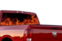 Load image into Gallery viewer, Perforated Flames Rear Window Decal Compatible with Dodge Ram 1500, 2500, 3500