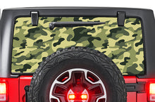 Load image into Gallery viewer, Green Army Rear Window stickers Wrangler JL Perforated decals