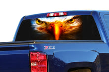 Load image into Gallery viewer, Perforated Rear Window Eagles Eyes Decal Compatible with with Chevrolet Silverado