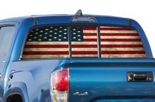 Load image into Gallery viewer, Perforated USA Rear Window Decal Compatible with Toyota Tacoma