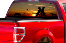 Load image into Gallery viewer, Ford Perforated Graphics Wild West Rear Window Compatible with F150