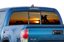 Load image into Gallery viewer, Perforated Wild West Rear Window Decal Compatible with Toyota Tacoma