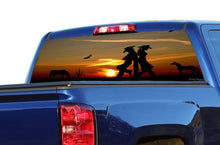 Load image into Gallery viewer, Perforated Wild West Rear Window Decal Compatible with with Chevrolet Silverado