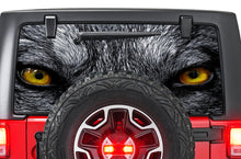 Load image into Gallery viewer, Perforated Wolf Eyes Rear Window Decal Compatible with JK Wrangler