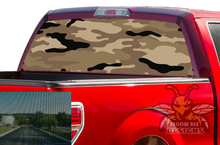 Load image into Gallery viewer, Brown Army Rear Window decals Perforated Stickers Ford F150
