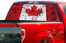 Load image into Gallery viewer, Canada Flag Rear Window decals Perforated vinyl Ford F150 2019, 2020, 2021