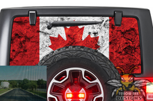 Load image into Gallery viewer, Canada Flag 2018 Wrangler Rear Window Decals Perforated JK Wrangler