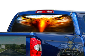 Eagle Eyes Rear Window decals Perforated stickers Toyota tundra