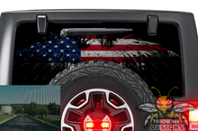 Load image into Gallery viewer, Eagle Flag USA Rear Window stickers JL Wrangler 2020 Perforated decals