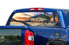 Load image into Gallery viewer, Fishing Rear Window stickers Toyota 2018 tundra Perforated decals