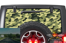 Load image into Gallery viewer, Perforated Green Army Rear Window Decal Compatible with JL Wrangler