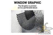 Load image into Gallery viewer, Perforated Skull Half Rear Window Decal Compatible with with Chevrolet Silverado