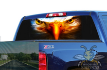 Load image into Gallery viewer, Perforated Graphics Eagles Eyes Rear window decals for chevy silverado