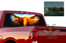 Load image into Gallery viewer, Perforated Eagle Eyes Window Decal Compatible with Dodge Ram 1500, 2500, 3500