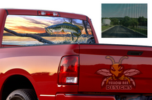Load image into Gallery viewer, Perforated Fishing Rear Window Decal Compatible with Dodge Ram 1500, 2500, 3500