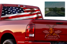 Load image into Gallery viewer, Perforated Flag USA Rear Window Decal Compatible with Dodge Ram 1500, 2500, 3500