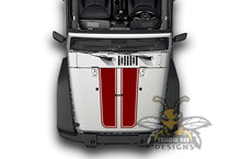 Load image into Gallery viewer, Plain Hood JK Wrangler Decals Stickers Compatible with Jeep