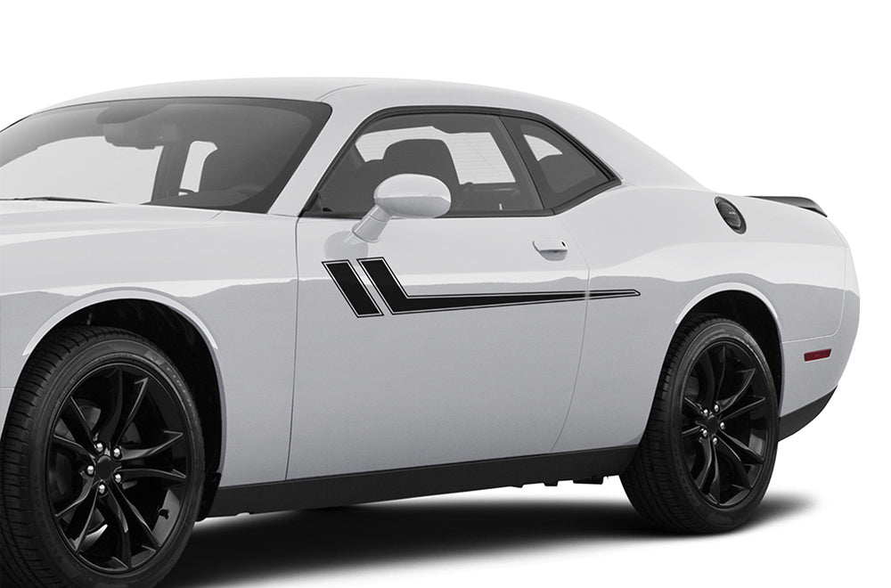 RT Hockey Stripes Graphics Decal Compatible with Dodge Challenger
