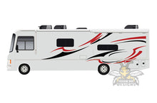 Load image into Gallery viewer, RV Class A Motor Home Camper Decals, Graphics Vinyl Kits Red-Black
