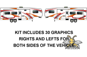 Decals Graphics For RV, Camper, Trailer, Hauler, Motor-Ηome, Caravan