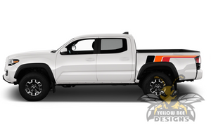 Racing Bed Toyota Tacoma retro decals stripes Graphics
