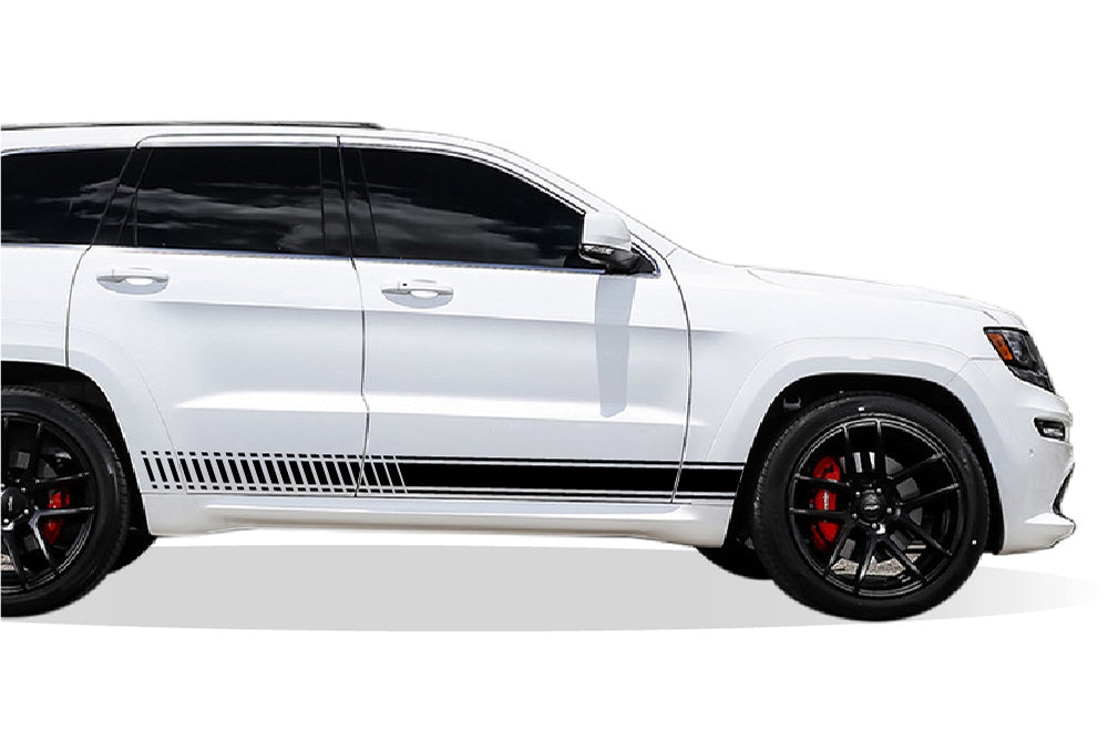 Racing Graphics Kit Vinyl Decal Compatible with Grand Cherokee 2000-Present