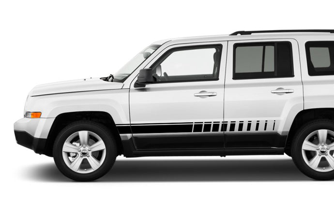 Racing Graphics Kit Vinyl Decal Compatible with Jeep Patriot 2007-Present