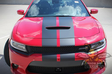 Load image into Gallery viewer, Racing Full Stripes Graphics Vinyl Decal Compatible with Dodge Charger