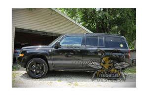 Racing Graphics Kit Vinyl Decal Compatible with Jeep Patriot 2007-Present