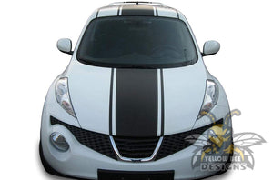 Rally Center Stripe Graphics vinyl for Nissan Juke decals