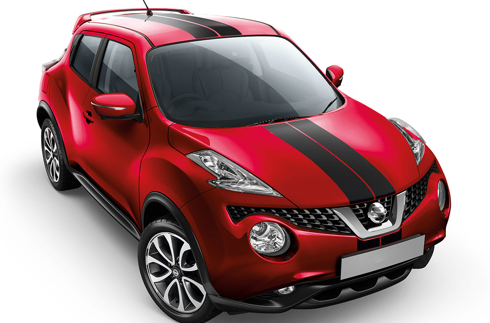 Rally Dual Stripes Graphics Vinyl Decals Compatible with Nissan Juke