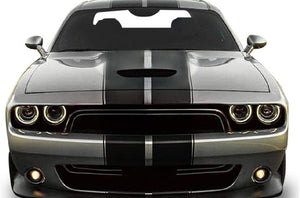 Rally Full Stripes Graphics Vinyl Decal Compatible with Dodge Challenger