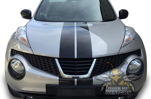 Dual Rally Stripes Graphics vinyl for Nissan Juke decals