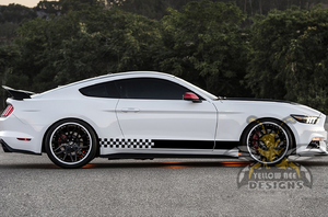Rally Side Stripes Graphics vinyl decals for ford Mustang