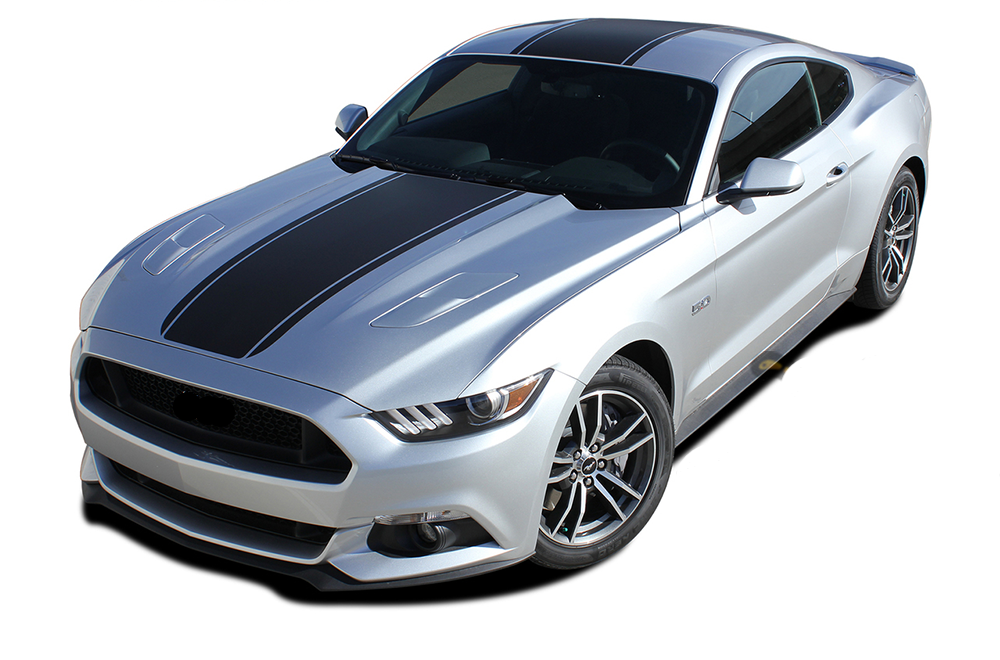 Center Stripes Decals Graphics vinyl graphics for ford Mustang decals