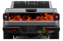 Load image into Gallery viewer, Red Flames designs Graphics for tailgate decals for jeep JT Gladiator