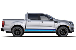 Retro Blue Shades side stripes Vinyl Decal Compatible with Ford Ranger