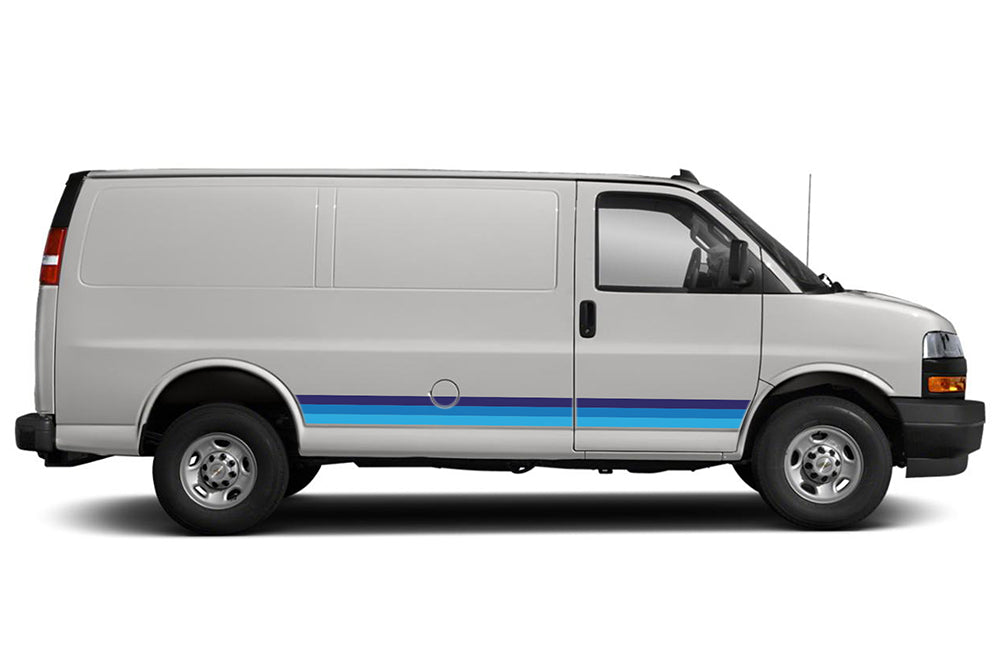Retro Graphics Decals Compatible with Chevrolet Express