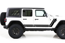 Load image into Gallery viewer, Retro Stripes Graphics Vinyl Decals Compatible with Jeep JL Wrangler