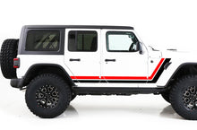 Load image into Gallery viewer, Jeep JL Wrangler Decals Retro Stripes Graphics Vinyl
