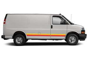 Retro Graphics Vinyl Decals Compatible with Chevrolet Express