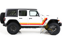 Load image into Gallery viewer, Jeep JL Wrangler Decal Retro Stripes Graphics Vinyl